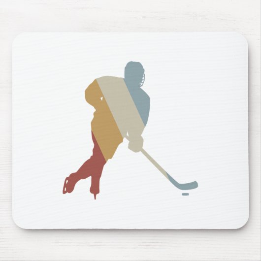 Hockey Retro-Stil Vintage (1) Mousepad (Vorne)
