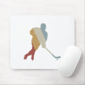 Hockey Retro-Stil Vintage Mousepad (Mit Mouse)