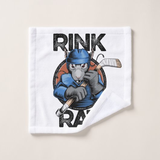 Hockey Rink Rat Badhandtuch Set (Waschlappen)