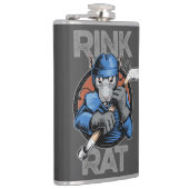 Hockey Rink Rat Flachmann (Rechts)