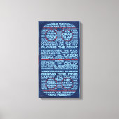 Hockey Rink Typografie Canvas Print Leinwanddruck (Vorderseite)