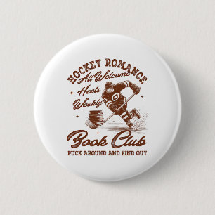 Hockey Romance Smut Leser Buchclub Buchliebhaber B Button