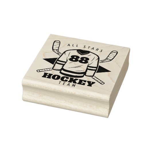 Hockey-Rubber-Briefmarke Gummistempel (Stempel)