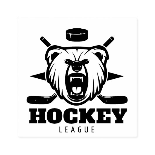 Hockey-Rubber-Briefmarke Gummistempel (Prägung)