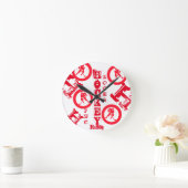 Hockey Runde Wanduhr (Zuhause)