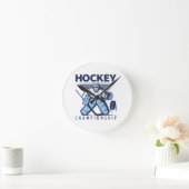 Hockey Runde Wanduhr (Zuhause)