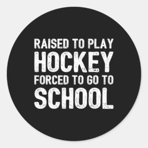 Hockey S für Kinder Runder Aufkleber