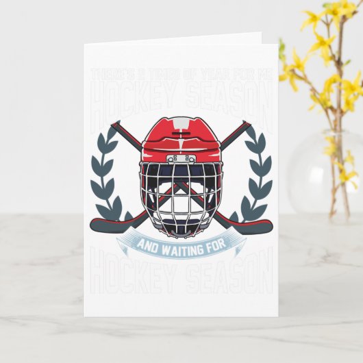 Hockey-Saison Eishockey  Karte (Gelbe Blume)