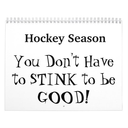 Hockey-Saison-Gedicht-Kalender Kalender (Titelbild)