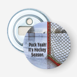 Hockey Saison Ice Cold Funny Spaß Puck Flaschenöffner