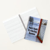 Hockey Saison Ice Cold Funny Spaß Puck Notizblock (Innenseite)