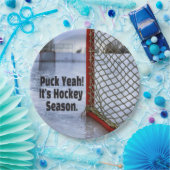 Hockey Saison Ice Cold Funny Spaß Puck Pappteller (Party)