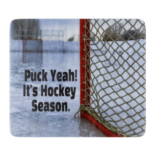 Hockey Saison Ice Cold Funny Spaß Puck Schneidebrett