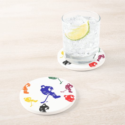 HOCKEY SANDSTEIN UNTERSETZER (Seite)