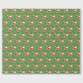 Hockey Santa Skaten Geschenkpapier (Flach)