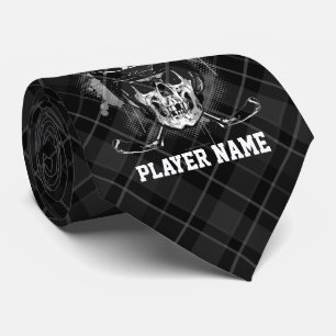Hockey-Schädel (personalisiert) Krawatte