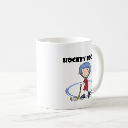 Hockey schaukelt T - Shirts und Geschenke Kaffeetasse (VorderseiteRechts)
