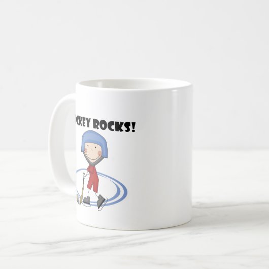 Hockey schaukelt T - Shirts und Geschenke Kaffeetasse (Vorderseite Links)