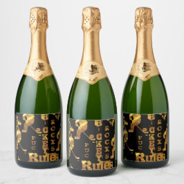 Hockey Schaumweinetikett