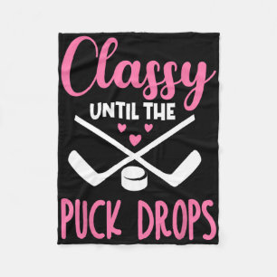 Hockey schreien bis der Puck fällt Süße Liebe Hock Fleecedecke
