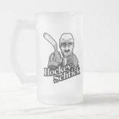 Hockey Schtick Mattglas Bierglas (Links)