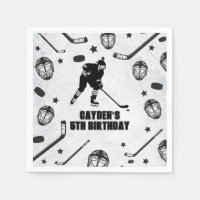 Hockey Schwarz und Weiß Geburtstag