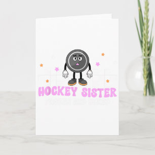 Hockey-Schwester Eingefroren Und Langweilige Schwe Karte