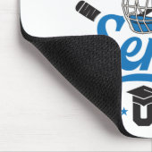 Hockey Senior 2023 Abschluss Blue White Mousepad (Ecke)