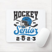 Hockey Senior 2023 Abschluss Blue White Mousepad (Mit Mouse)