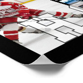Hockey Senior Graduation 18 Photo Collage Poster (Ecke)