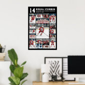 Hockey Senior Graduation 18 Photo Collage Poster (Heimbüro)