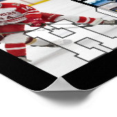 Hockey Senior Graduation 18 Photo Collage Poster (Ecke)