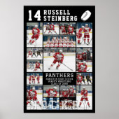 Hockey Senior Graduation 18 Photo Collage Poster (Vorne)