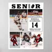 Hockey Senior Night 5 Foto-Collage Poster (Vorne)