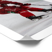 Hockey Senior Night 5 Photo Collage Poster (Ecke)