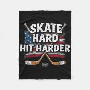 Hockey-Shirt Hockey-Junge Geschenke Sachen Eishock Fleecedecke