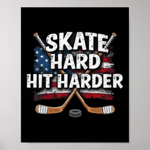 Hockey-Shirt Hockey-Junge Geschenke Sachen Eishock Poster