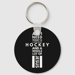 Hockey-Shirt - Hockey und jede Menge Jesus Schlüsselanhänger