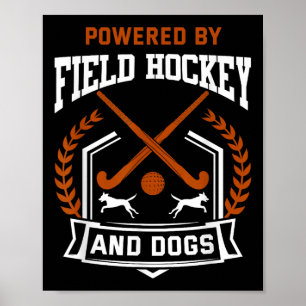 Hockey-Shirt Lustiger Hundeliebhaber Feldhockey Pl Poster