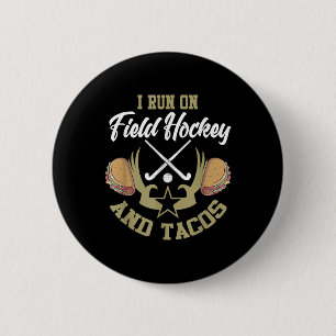 Hockey-Shirt Lustiges Taco-Liebhaber Hockey Button