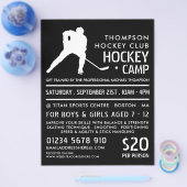 Hockey-Silhouette, Hockey-Camp-Werbung Flyer (Einzeln)