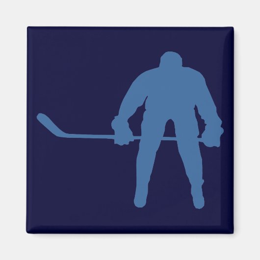 Hockey Silhouette Magnet (Vorne)