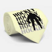 Hockey-Silhouette-T - Shirts und Geschenke Krawatte (Gerollt)