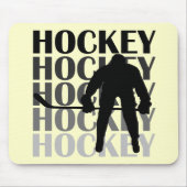 Hockey-Silhouette-T - Shirts und Geschenke Mousepad (Vorne)