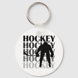 Hockey-Silhouette-T - Shirts und Geschenke Schlüsselanhänger