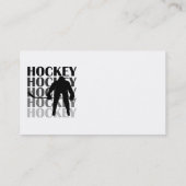 Hockey-Silhouette-T - Shirts und Geschenke Visitenkarte (Rückseite)