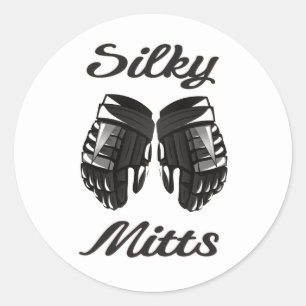 Hockey Silky Mitte Runder Aufkleber