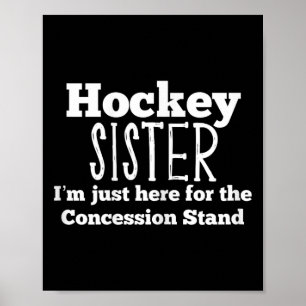 Hockey Sister Girls Sibling Daughter Son Game Poster