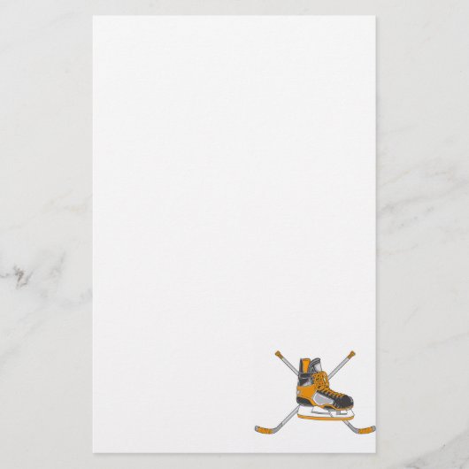 Hockey-Skate Briefpapier (Vorderseite)
