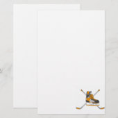 Hockey-Skate Briefpapier (Vorne/Hinten)